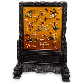 Antique Chinese Qing Dynasty Screen