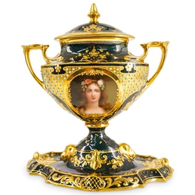 Royal Vienna Porcelain Covered Urn