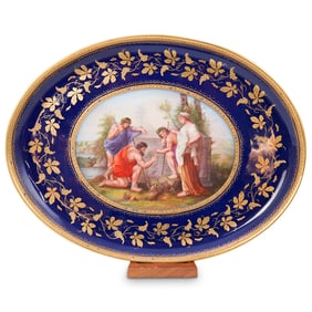 Antique Royal Vienna Porcelain Platter