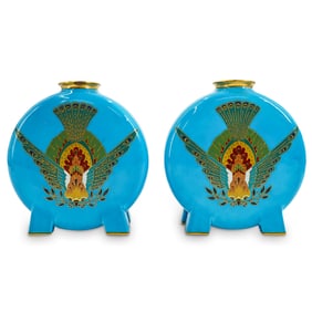 Pair of Mintons Porcelain Vases By Christopher Dresser