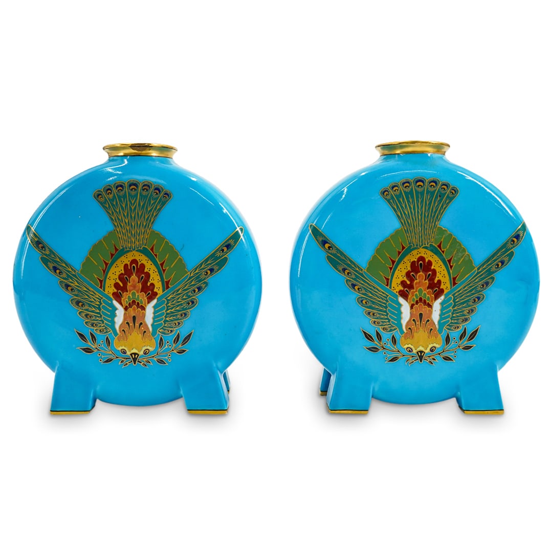 Pair of Mintons Porcelain Vases By Christopher Dresser (1 of 5)