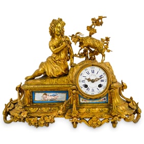 Antique French C. Detouche & Japy Freres Mantel Clock