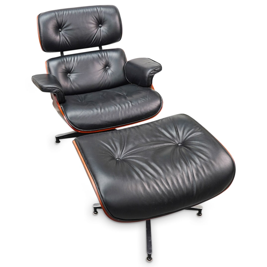 (2 Pc) Eames Style Lounge Chair And Ottoman (1 of 11)