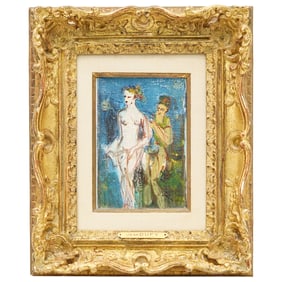 Jean Dufy (French, 1888-1964) Oil on Canvas Painting No. 61