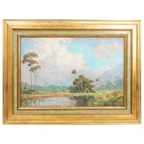 Albert E. Backus (American, 1906–1991) Landscape Oil On Canvas