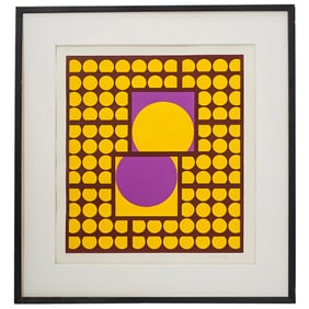 Victor Vasarely (1906-1997) Circles Signed Lithograph
