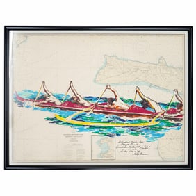 LeRoy Neiman (1921-2012) Molokai Oaku Race Lithograph