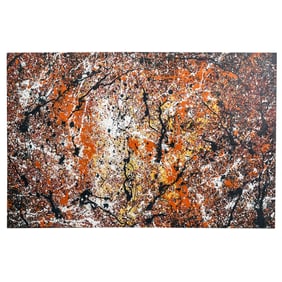 Magaly Malape Vellan (20th Cent.) "Star Is Born" Abstract Painting