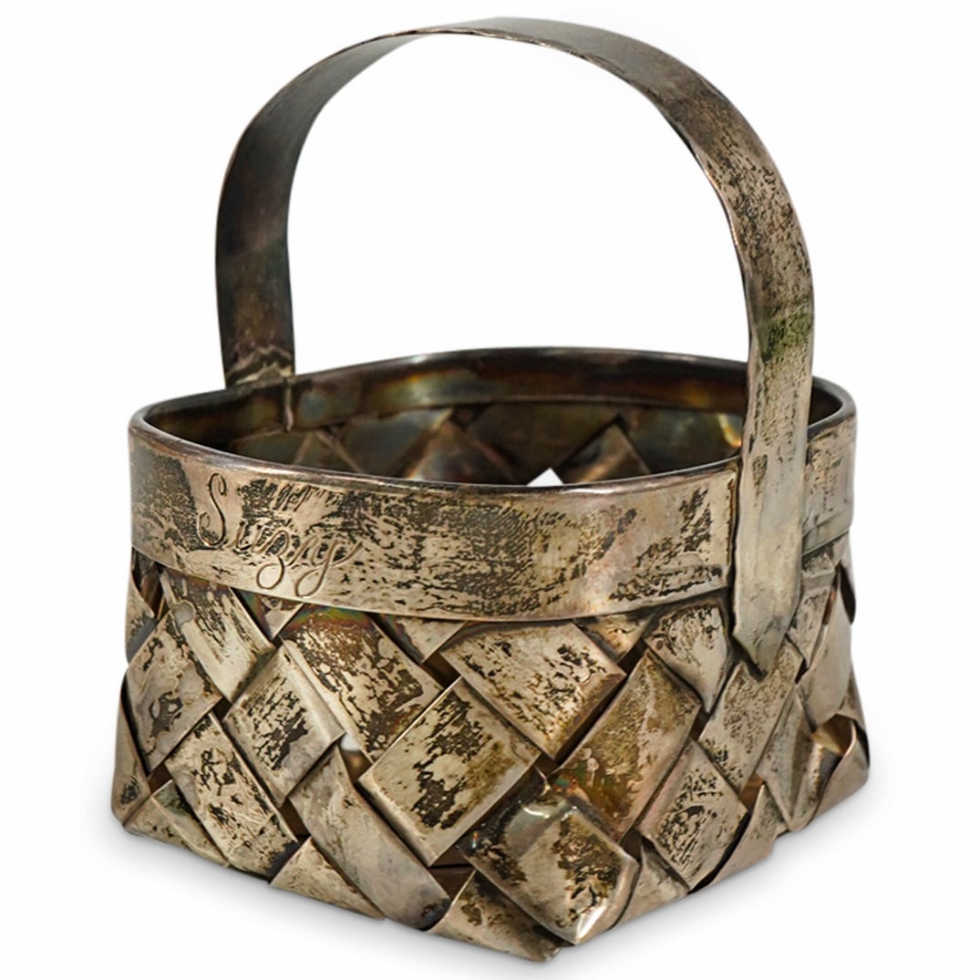 Cartier Sterling Silver Basket (1 of 5)