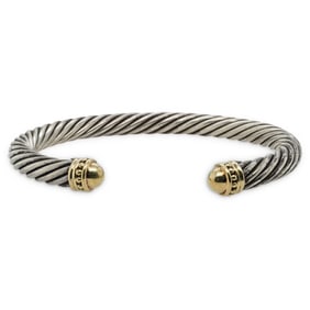 David Yurman 14k Gold and Sterling Cuff
