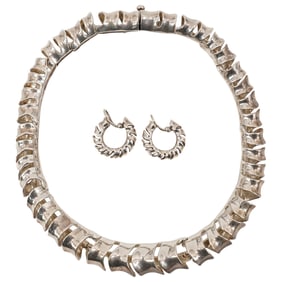 Angela Cummings Sterling Silver Link Necklace