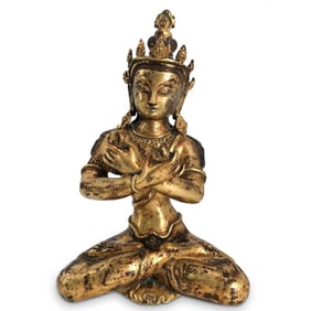 Early Gilt Bronze Figure of Vajrasattva