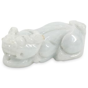 Antique Chinese Jade Carved Foo Lion
