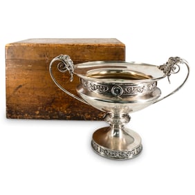 Important 1873 Sterling Silver Gorham Large Trophy Cup