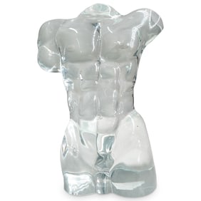After Dino Rosin Murano "Adonis" Art Glass Sculpture