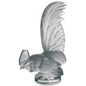 Lalique Crystal "Rooster" Sculpture