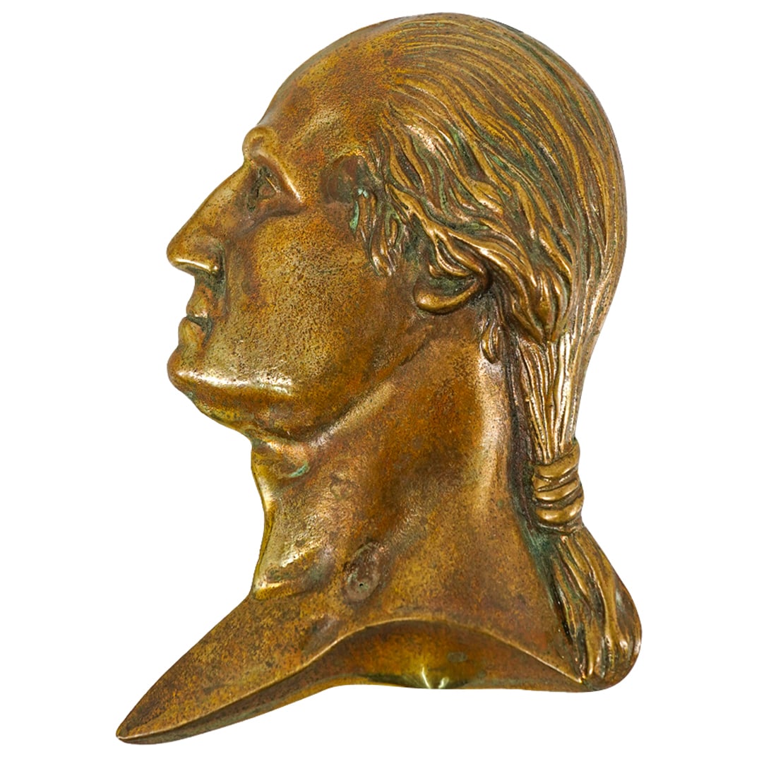 Bronze George Washington Profile Plaque (1 of 3)