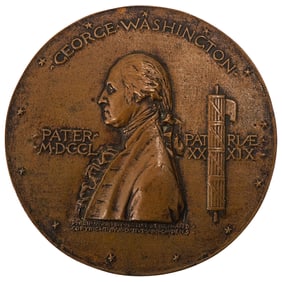 1889 Augustus Saint Gaudens Washington Inaugural Centennial Medal
