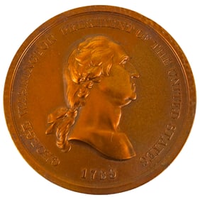 Antique Bronze George Washington Indian Peace Medal