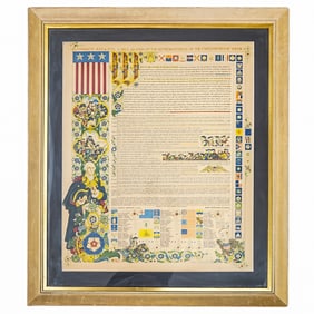 Arthur Szyk Declaration Of Independence Lithograph