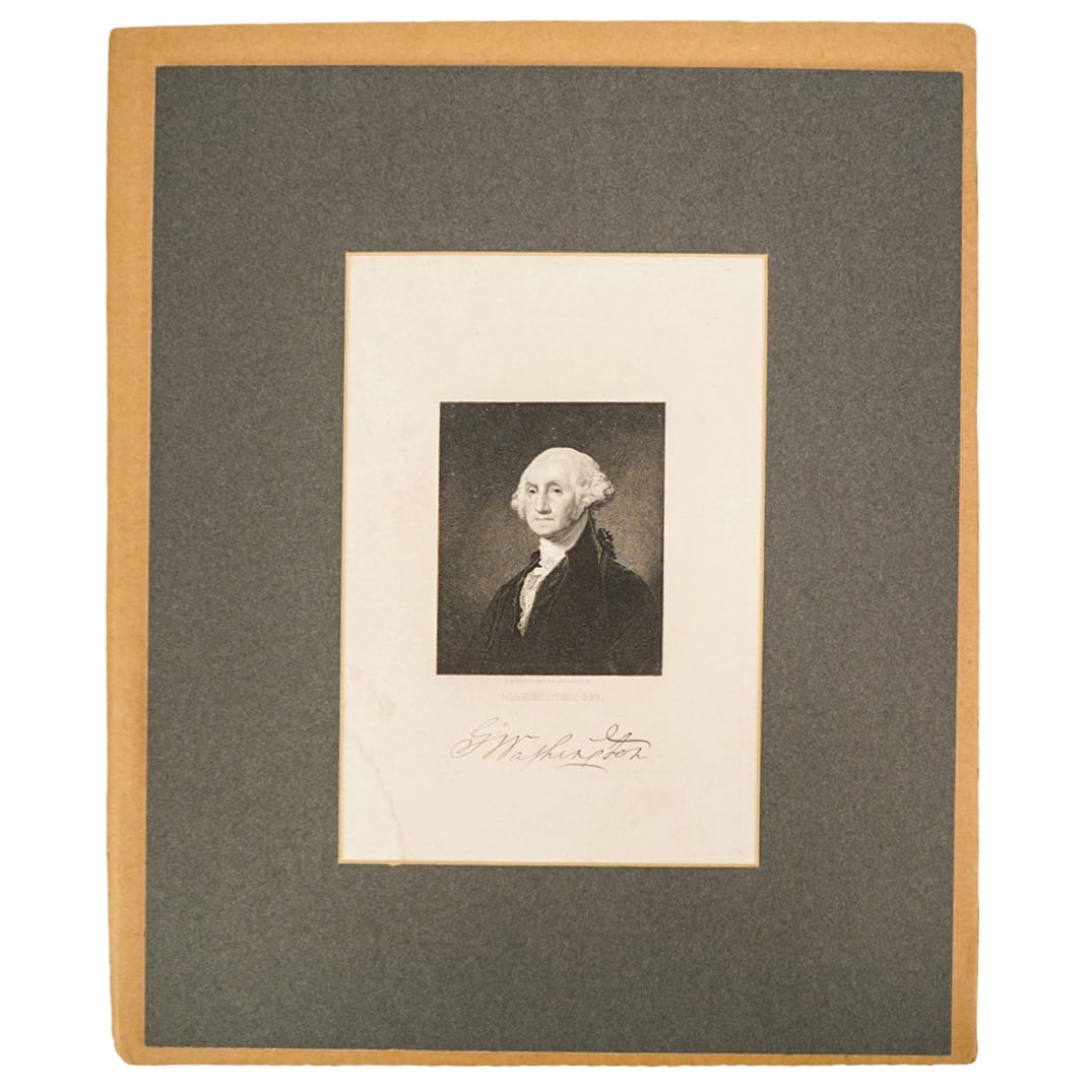 Antique 1825 J.B. Longacre George Washington Engraving (1 of 4)