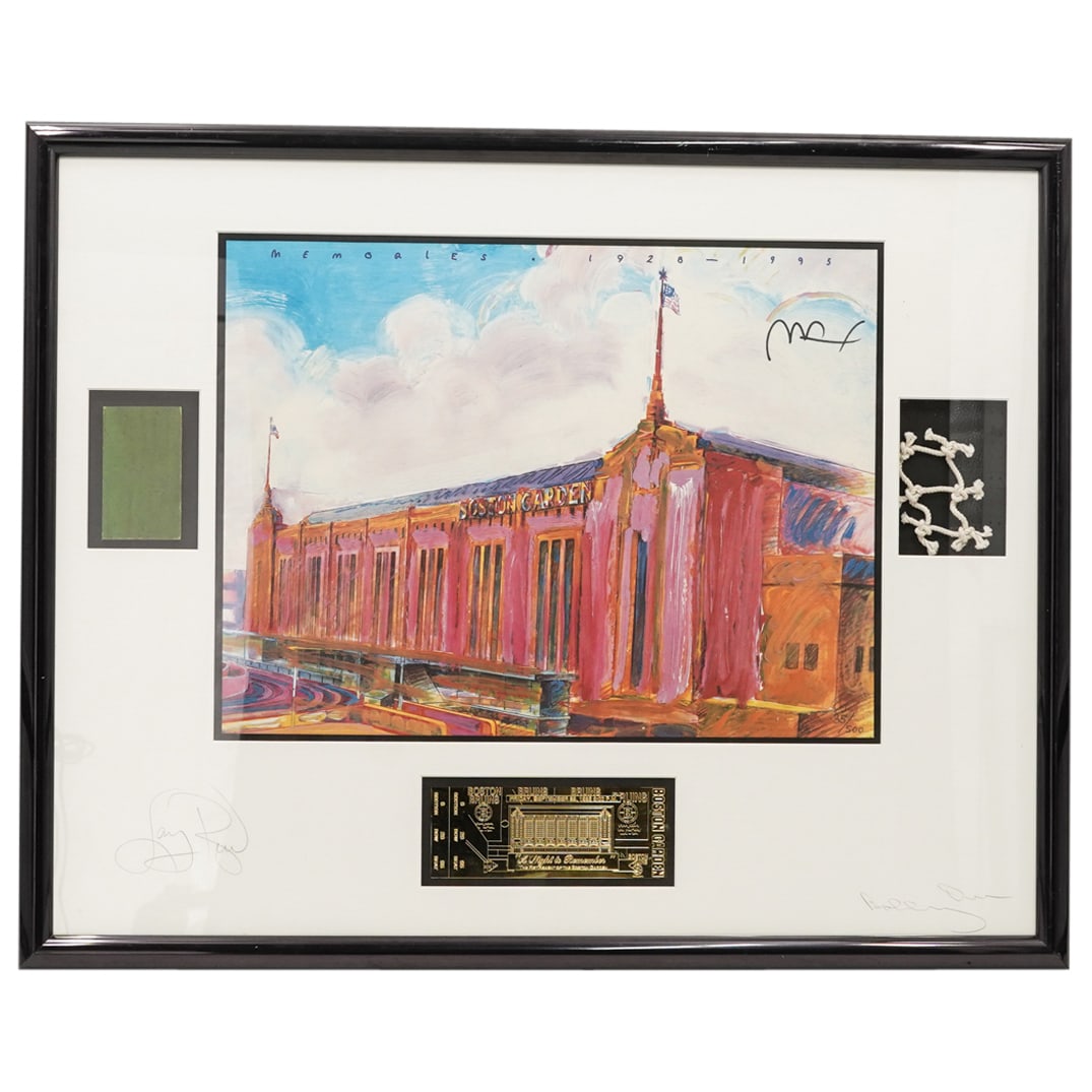 Peter Max Boston Garden, Larry Bird, Bobby Orr Signed Lithograph (1 of 10)