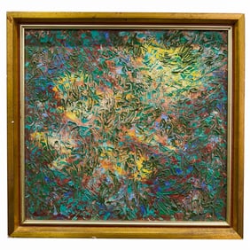 Harold Emerson Haydon (1909-1994) "Forest Pattern" Oil on Canvas Painting