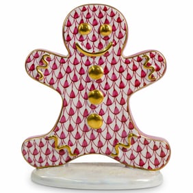 Herend Porcelain "Gingerbread Man" Figurine