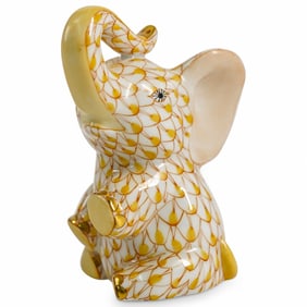 Herend Porcelain "Baby Elephant" Butterscotch Fishnet Figurine (copy)