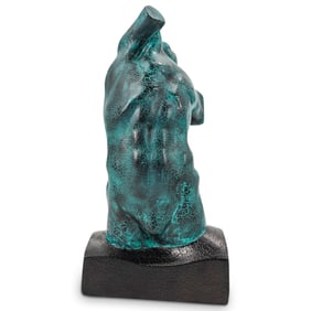 Roman Inspired Nude Male Torso Composite Sculpture