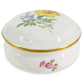 German Meissen Porcelain Lidded Box