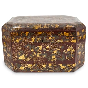 Antique Japanese Lacquered Document Box