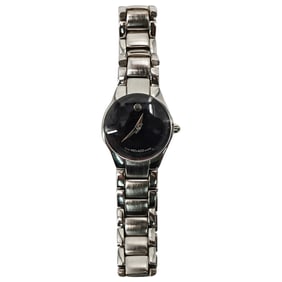Movado All Stainless Black Quartz Ladies Watch