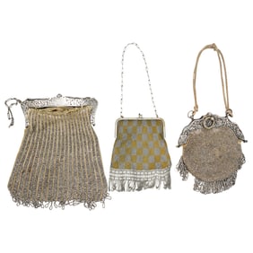 (3 Pc) Antique Purses