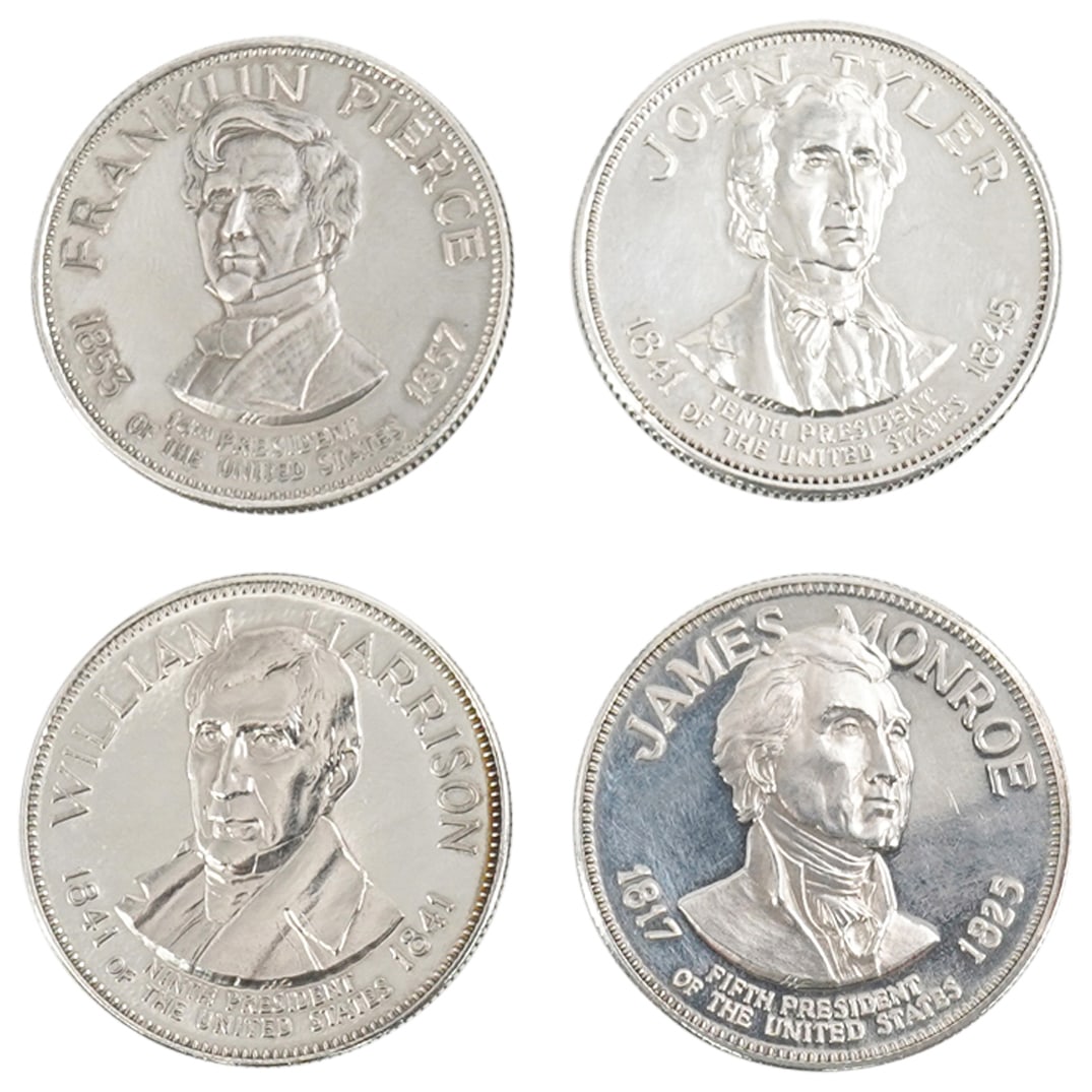 (4) Presidential Sterling Silver Medals Collection (1 of 4)