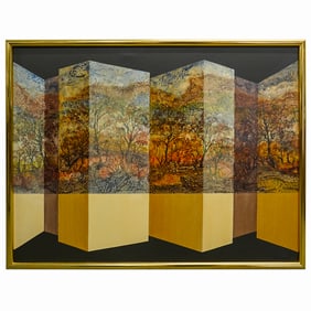 Mid Century "G. Henderson" Canvas Painting