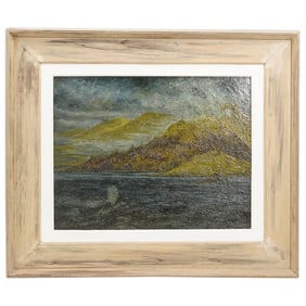 Clark Dee "Canoa" Oil On Canvas Painting