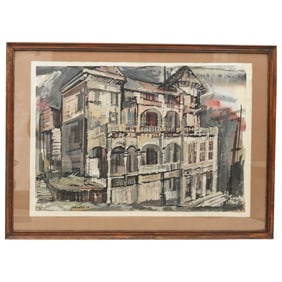 Jak Kovatch (1929-2019) "Grand Street Vestige" Watercolor