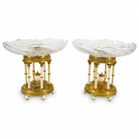 Pair Of English Horace Woodward & Co Centerpiece Bowls