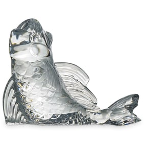 Baccarat Crystal "Fish" Figurine Paperweight