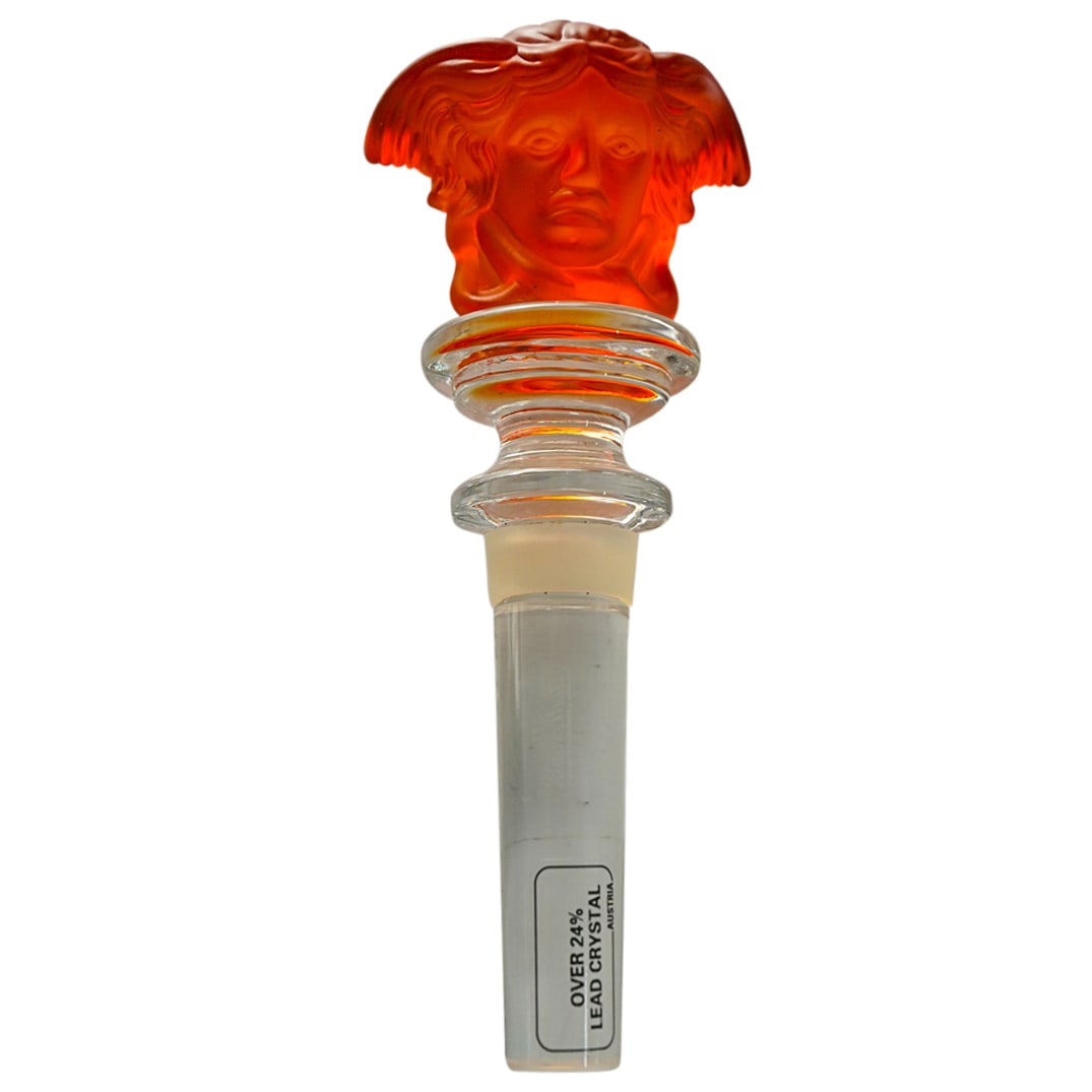 Rosenthal Versace Amber Medusa Stopper (1 of 4)