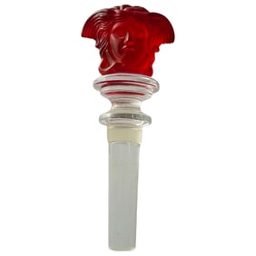 Rosenthal Versace Ruby Red Medusa Stopper