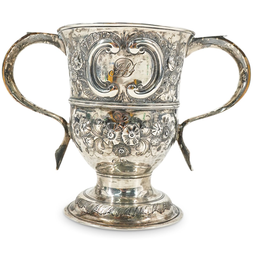 18th Cent. English John King Double Handled Loving Cup (1 of 7)