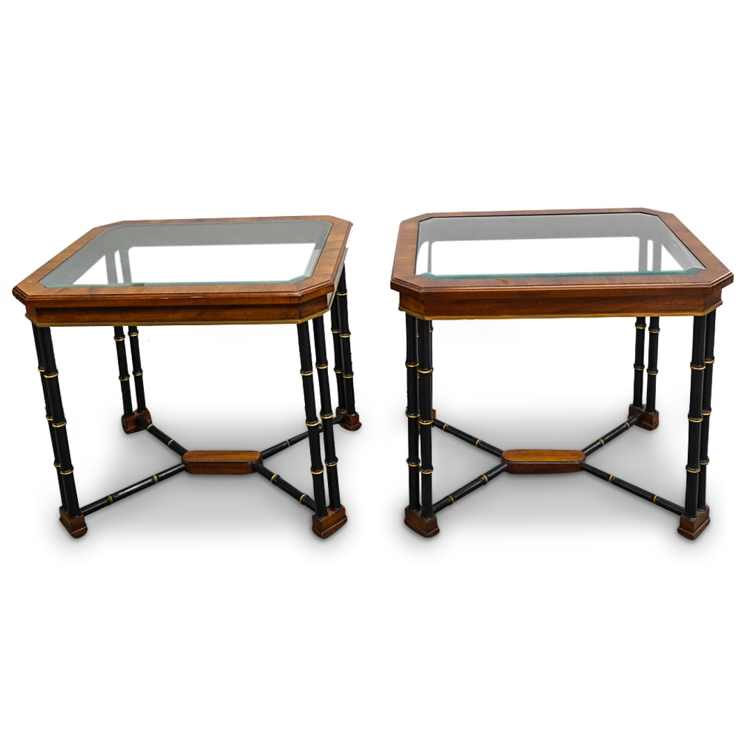 Pair Of Vintage John Widdicomb Chinoiserie Side Tables (1 of 8)