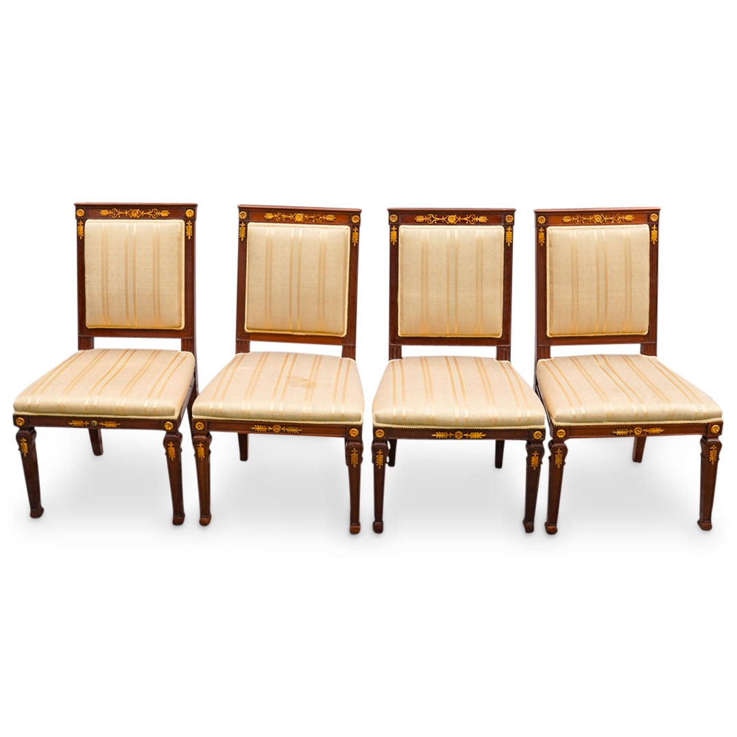 (4Pc) French Empire Dining Chair Set (1 of 8)
