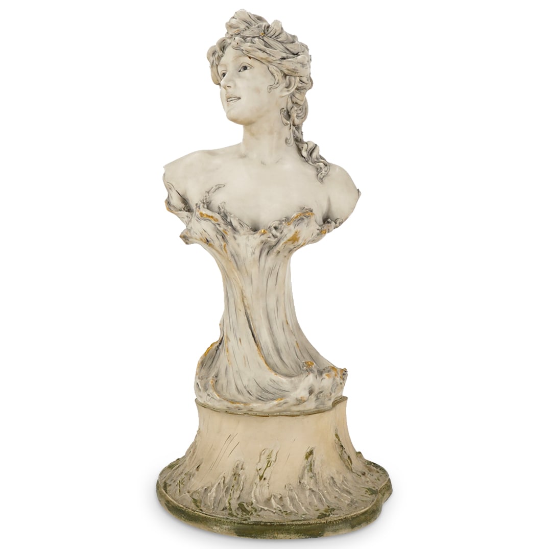 Art Nouveau European Porcelain Woman's Bust (1 of 7)