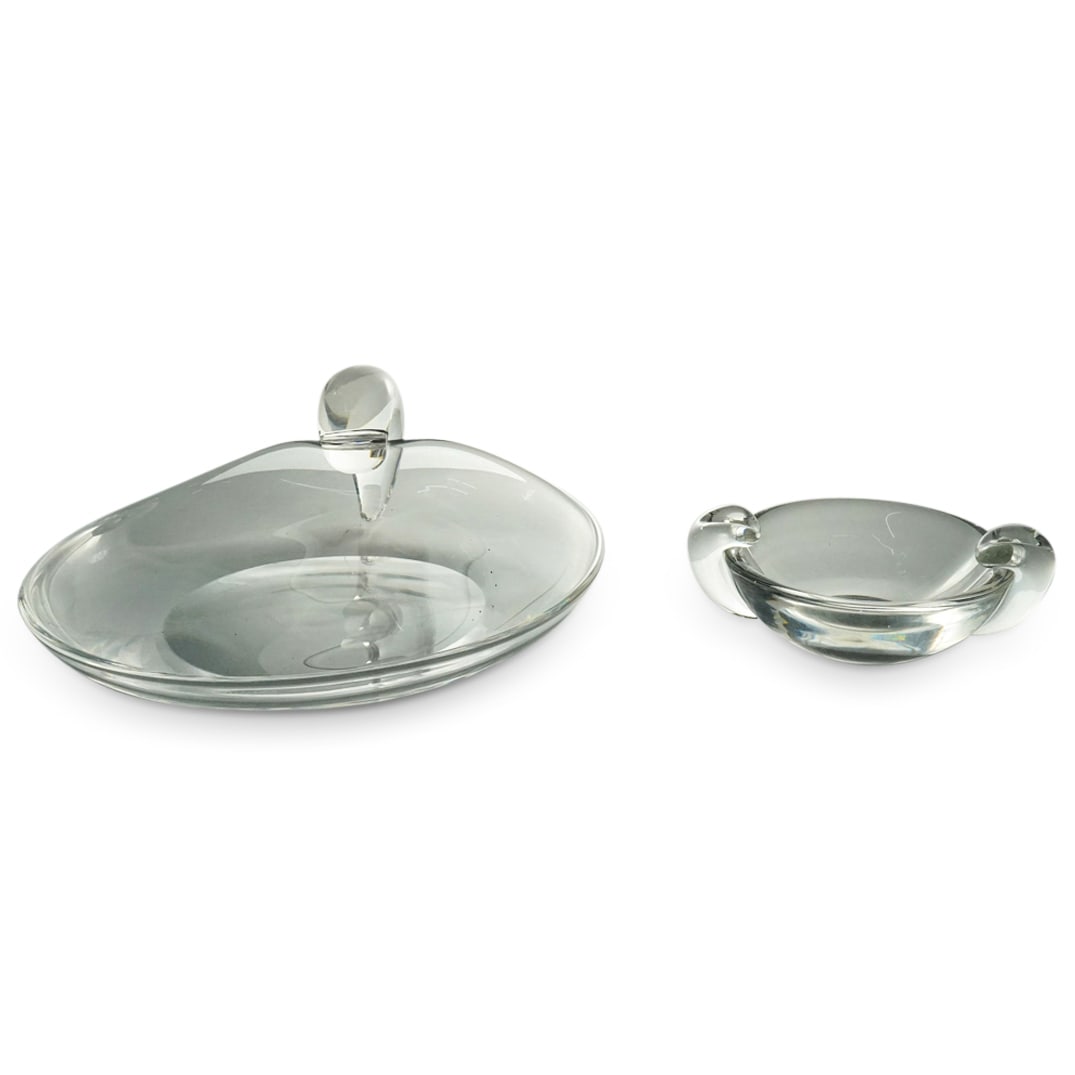 (2 Pc) Steuben Crystal Candy Dishes (1 of 6)