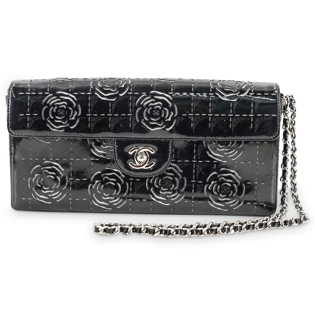 Chanel East West Camellia Chain Flap (1 of 9)