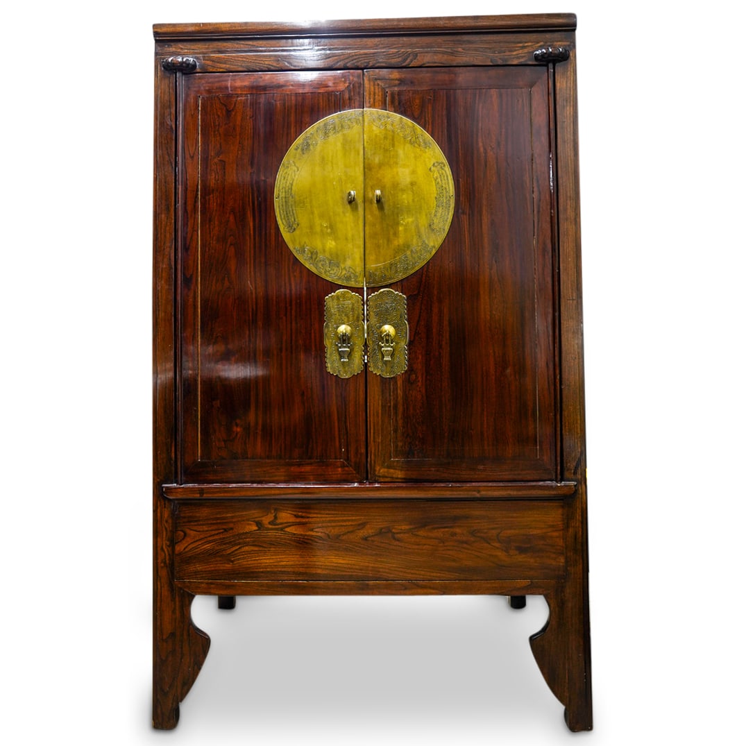 Antique Chinese Lacquered Wood Cabinet (1 of 6)