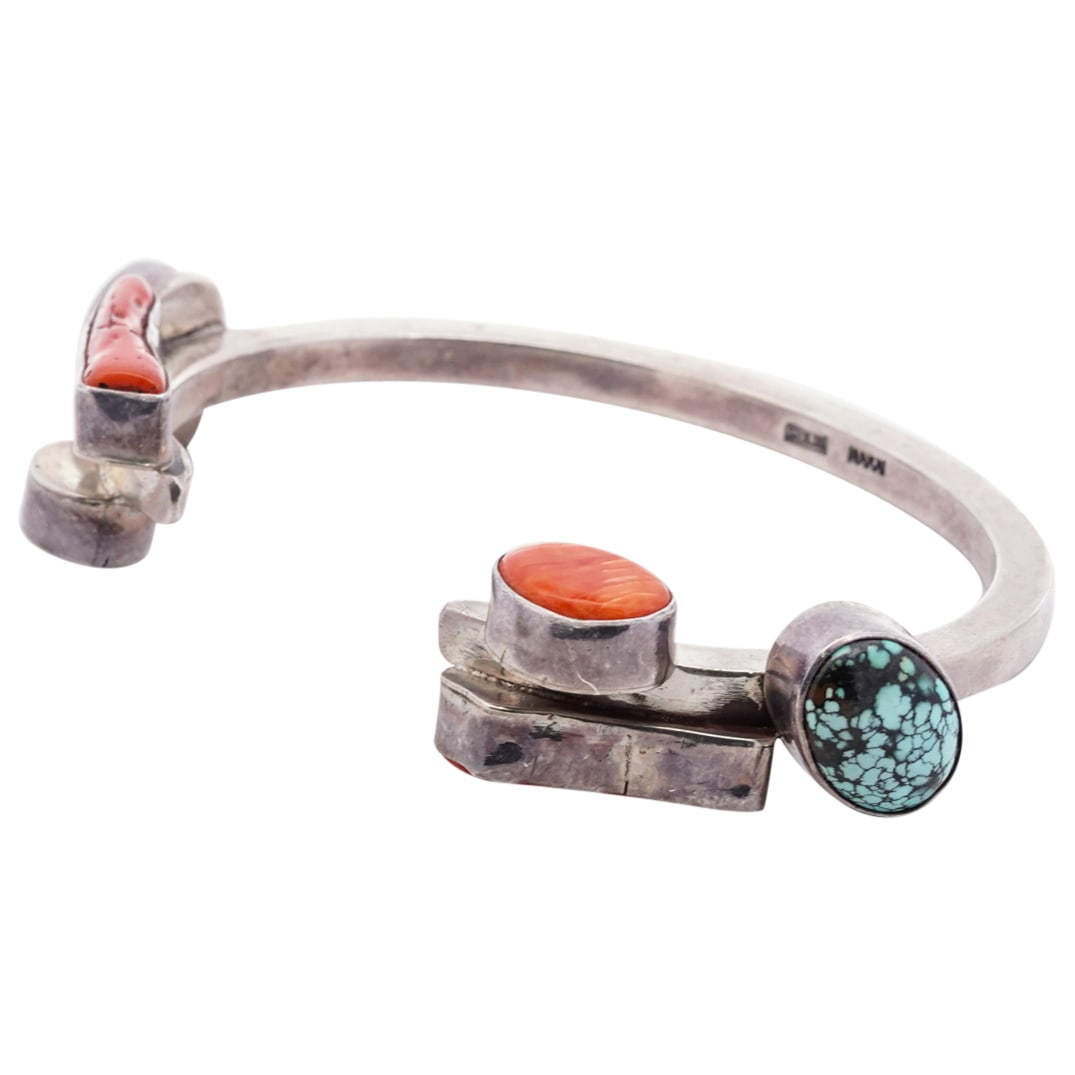 Nakai Sterling Silver and Semi Precious Stone Cuff (1 of 7)